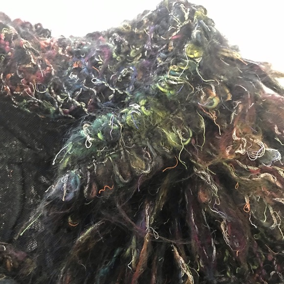 Authentic CHANEL 🦄 Runway Multicolor Mohair Fringe Tweed Blazer Jacket 38/4 - Picture 10 of 12